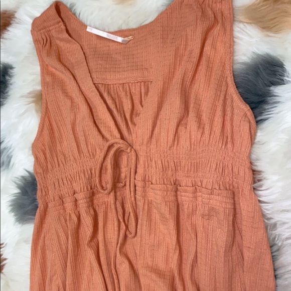 Free People salmon/orange/pink tank top! - Picture 2 of 3